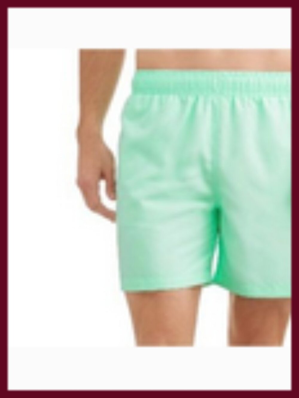 Swim shorts mens new size 2XL waist 44-46" inseam 6" polyester George drawstring